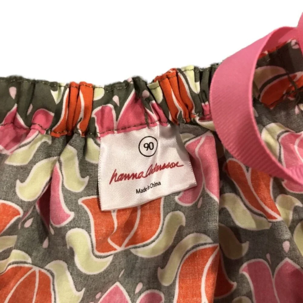 Hanna Andersson Sz 90 (3) Floral Tulip Pillowcase Dress